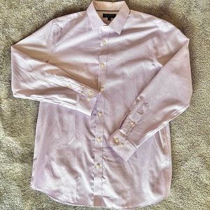 Banana republic Standard Fit Dress Shirt in purple, Size Large, 16-16.5, 34-35.